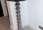 chrome large floor lamp