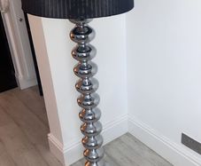 chrome large floor lamp
