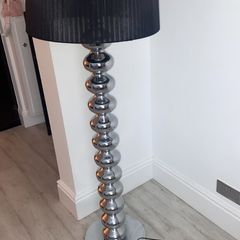 chrome large floor lamp