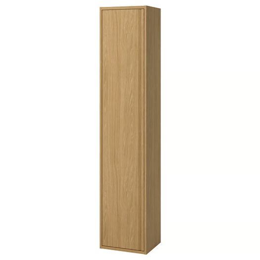 High cabinet Angsjon with door oak effect Ikea