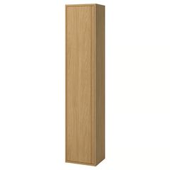 High cabinet Angsjon with door oak effect Ikea