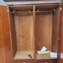 Large Solid Wood Victorian Antique Wardrobe Freestanding Storage Cabinet Image 2