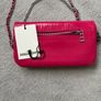 Zadig & Voltaire pink leather mini clutch bag new Image 7