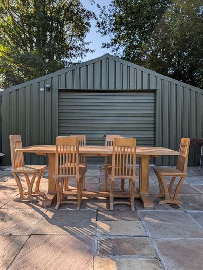solid ash dining table