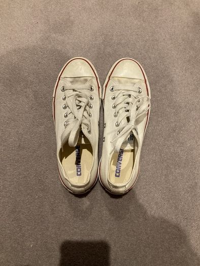white ladies converse size 37 euro