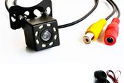 170 Degree Universal Reverse Waterproof Wide Lens 4 LED Car Rear View Camera Vehicle Parking Assistance Night Vision Parking Line