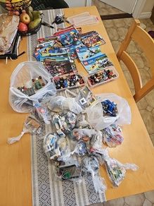 Lego..huge amount..all sets completed in bags...lots of figurines..10 years old