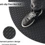 Rubber Garage Floor Mats 1M x 5M / 3.3Ft x 16.4Ft Anti-Slip Diamond Plate Mat 3mm Thick Heavy Duty Commercial Flooring Mat Roll for Under Car, Gym, Garage, Warehouse, Black Image 3