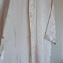 Cream Kimono Satin Dressing Gown Image 4