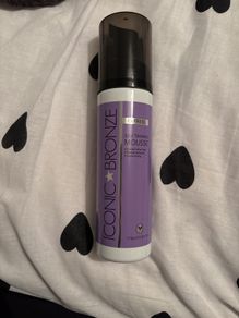 Iconic bronze self tanning mousse - express