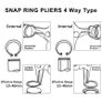 Two in one Cir-clip Pliers Removing Reassembling Tools Snap Ring Pliers for Internal and External Snap Ring Image 7