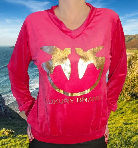 Velor sweatshirt