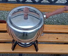 Vintage Chrome Fondue Pot