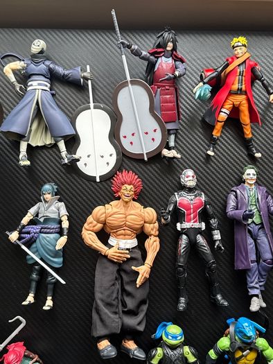 Large Action Figure Collection - TMNT, Naruto, Marvel & DC