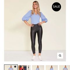 Wet look Pu leggings The casual company