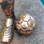 Two Gilded footballers Image 5