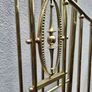 19th Cent. beautiful all brass three foor bed. Just polished Image 8