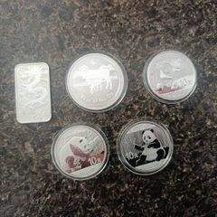 5 1 oz Silver. Bullion Coins. Registered Postage Included