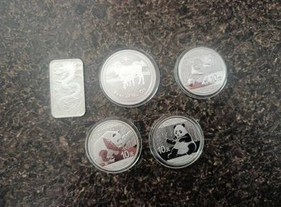 5 1 oz Silver. Bullion Coins. Registered Postage Included