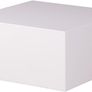 High Gloss White Coffee Table Modern Square Monobloc Living Room Centre Table Image 4