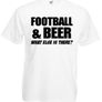 Football and Beer What Else Is There  Mens funny football gift t-shirt Image 5