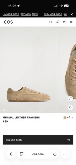 Cos navy trainers sneakers