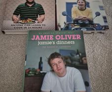 3 Jamie Oliver Hardback Cookbooks COLLECTION ONLY