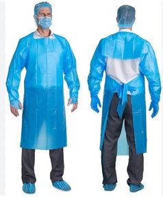 10 Plastic Waterproof Disposable  Aprons/Gowns , size XL