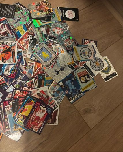 Mixed variety football cards