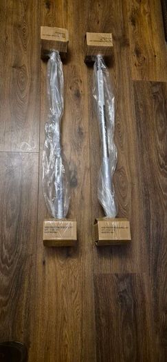 two x brand new 10kilo fixed weight bars