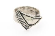 Vintage Brutalist 925 Sterling Silver Ring