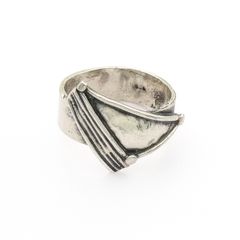 Vintage Brutalist 925 Sterling Silver Ring