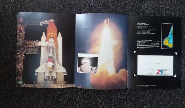 USA Stamps : NASA : 25th Anniversary - The STS-8 Challenger Flight Cover - " Space Mail " - 1983