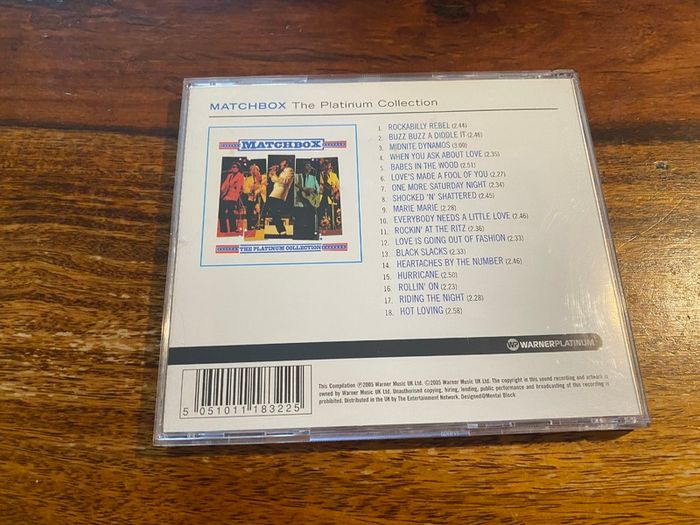 Matchbox The Platinum Collection CD