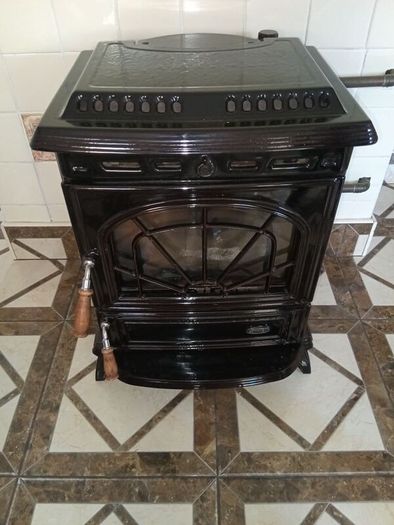 Stanley stove can heat up to 18 radiators.