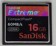 SanDisk Extreme 16GB CompactFlash CF Memory Card