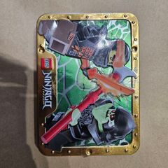 lego ninjago minifigures + tin