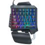 Single hand One-Handed Gaming Keyboard 35 Keys RGB Backlit Portable Image 2