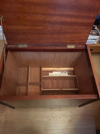 Record Storage Box on Castors
