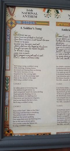 Irish National Anthem Gaelic and English