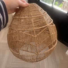 Wicker light shade