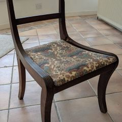 Pair of mahogony Edwardian chairs
