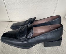 Wonders Black leather Loafers