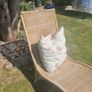 garden seat vintage ratten Image 3