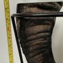 Large Viking Drinking horn with metal stand and leather belt holder Image 3