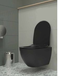 EX Display Black Wall hung pan & Toilet Seat