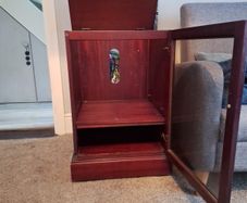 Mahogany stereo unit