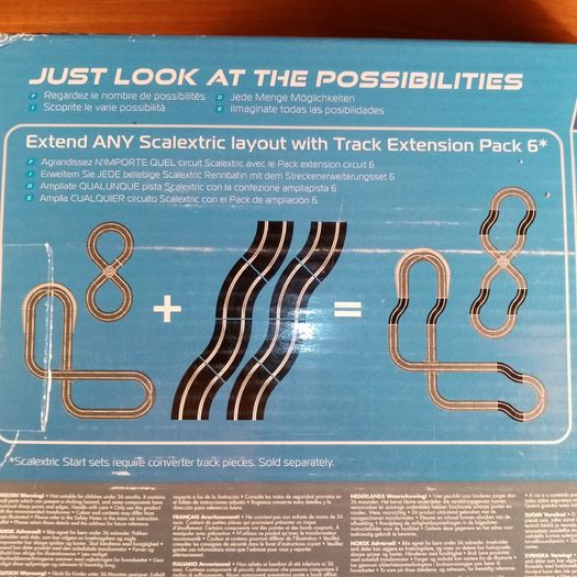 Scalextric C8555: New Track Extension Pack 6 (8x C8204) (R3)
