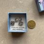 Sterling silver cubic zirconia stud earrings Image 7