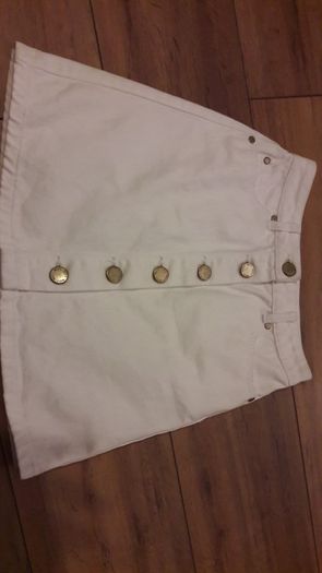 Miss Selfridge white denim skirt size uk4